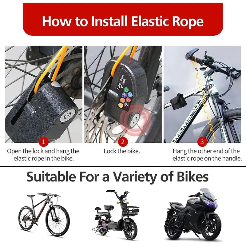 Anti-Theft Disc Brake Lock
